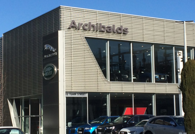 Silver Anodised Panels on a Building