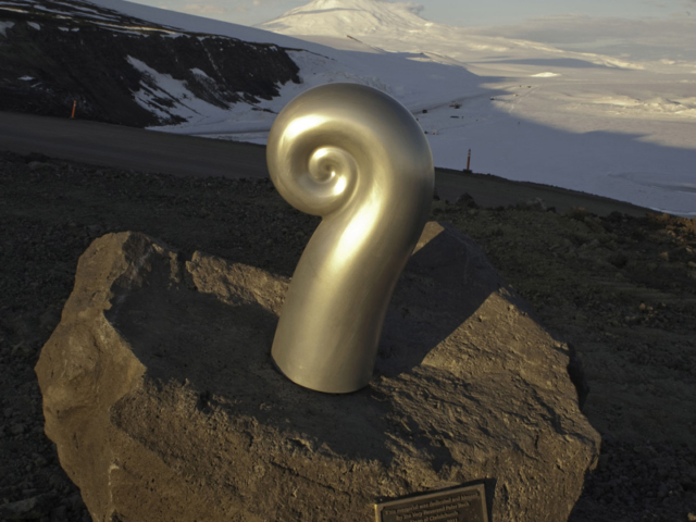 Erebus Memorial Koru sculpture