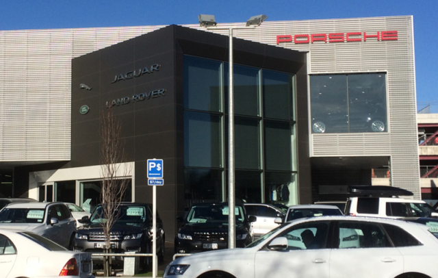 Silver Anodised Panels on a Building