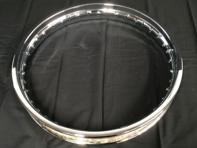 Chrome Plated Motorcycle Rim